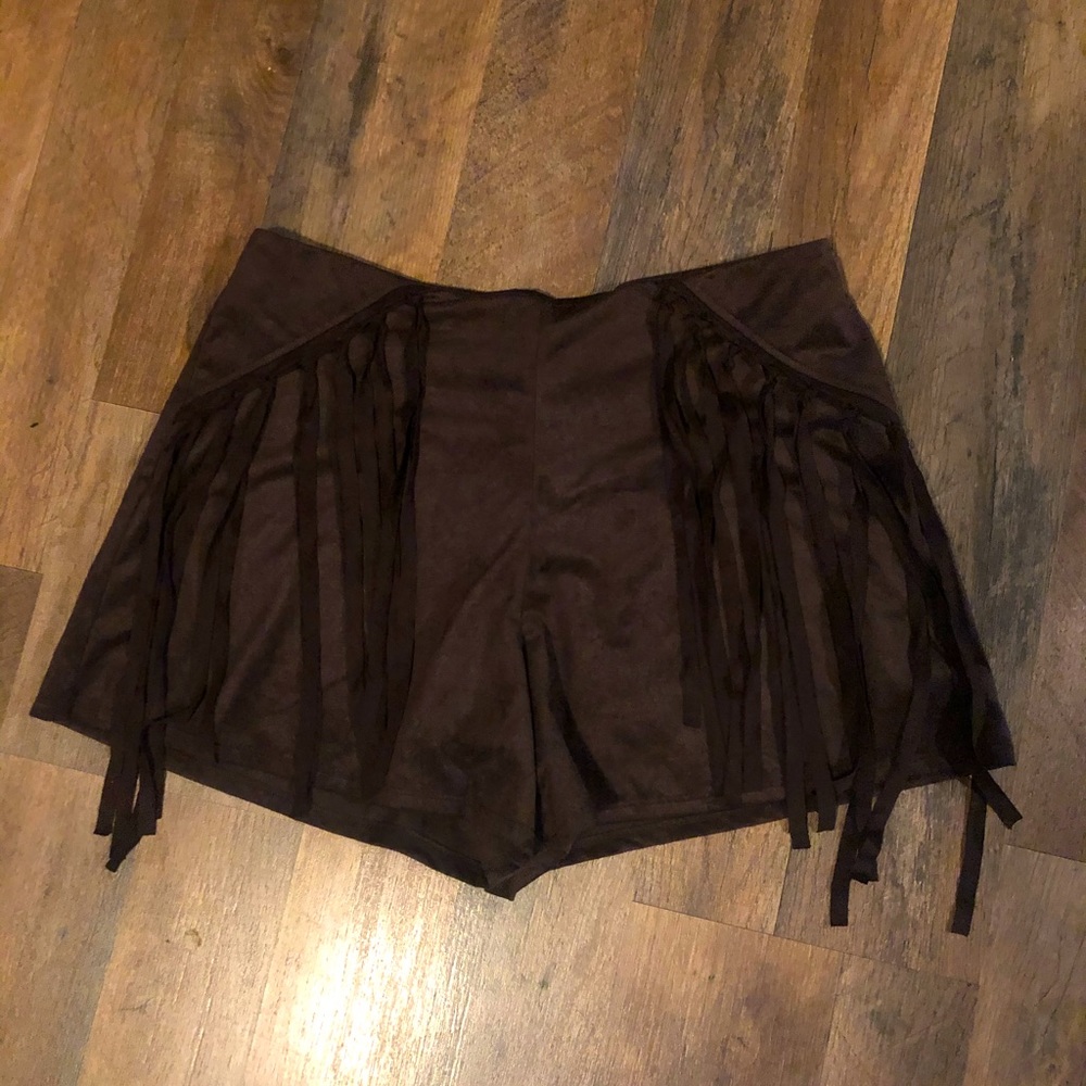 Wrangler fringe brown shorts